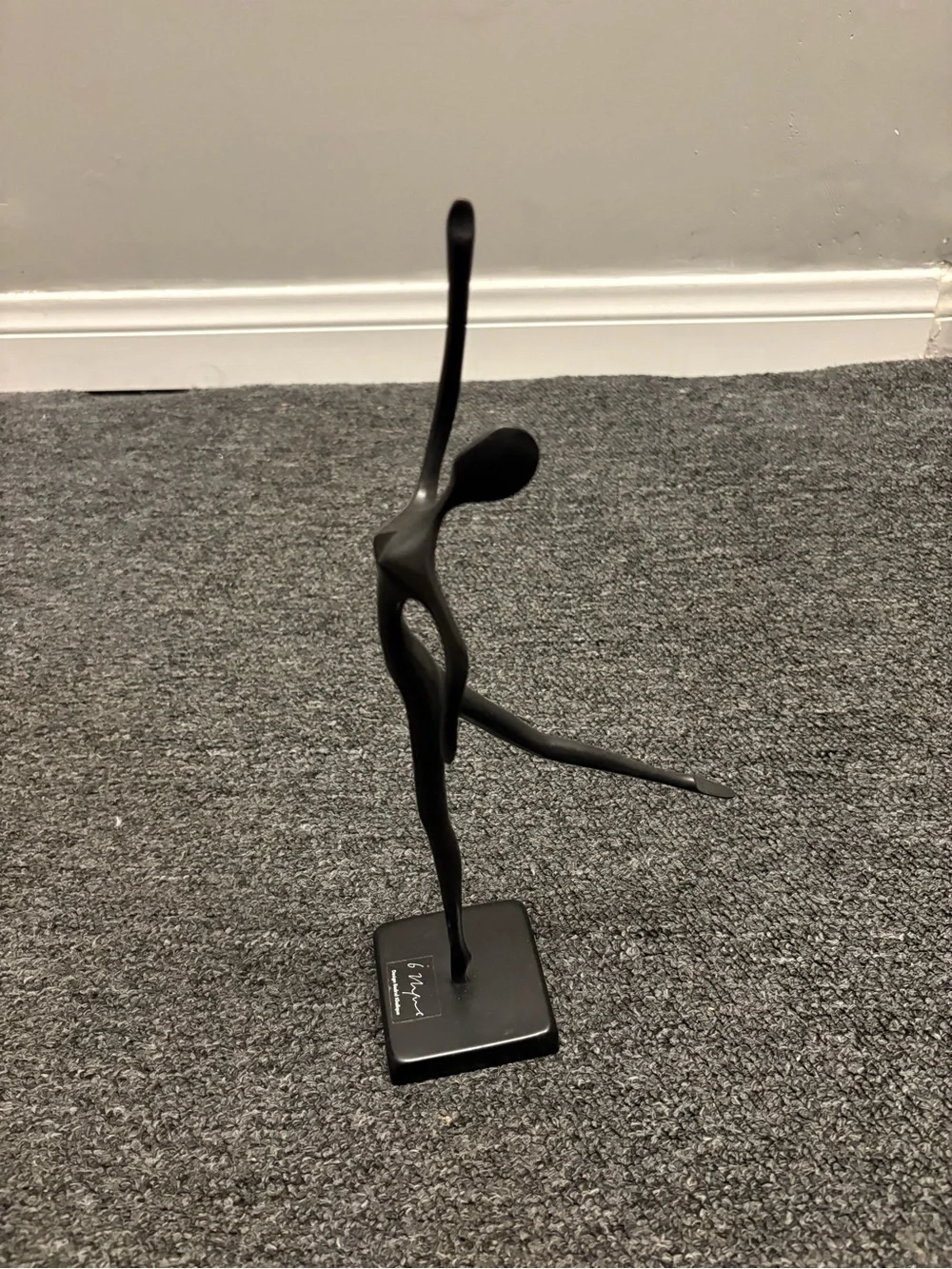 IKEA Black Abstract Dancer Sculpture